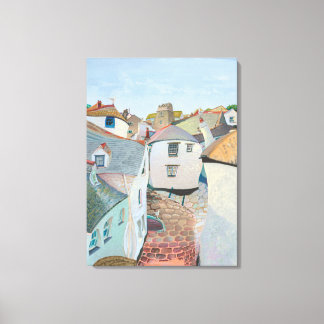 'Quiet Time in Cornwall' by Gordon Ashton. Canvas Print