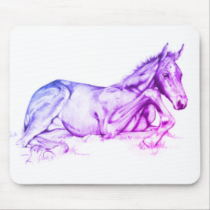 Quiet Time (purple) Mouse Pad
