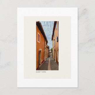 QUIET TURN — Ochre Village Street Photography Post Postcard