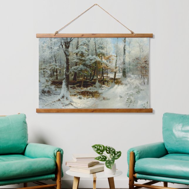  Quiet Winter Afternoon by William Bliss Baker  Hanging Tapestry (Living Room)
