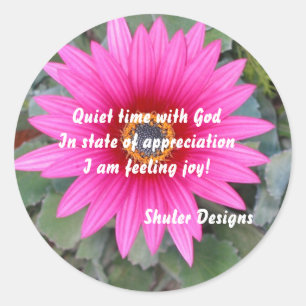 Quiet with God sticker
