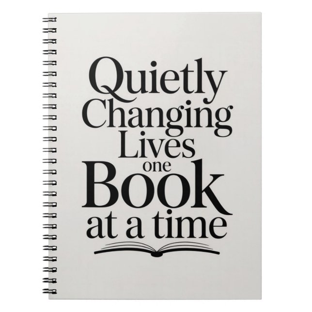 Quietly Changing Lives One Book at a Time (Front)
