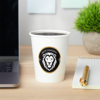 Quietly Confident – Minimal Typography Design for Paper Cups