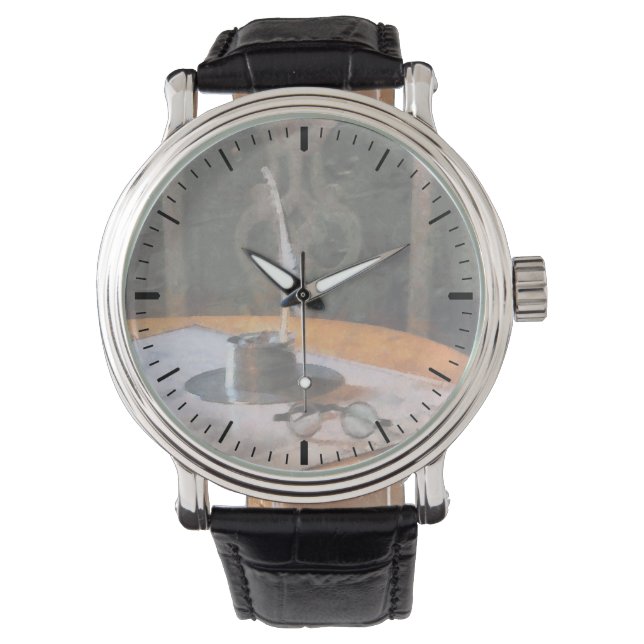 Quill and Spectacles Watch (Front)