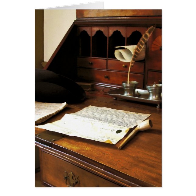 Quill, Papers and Pipe (Front)