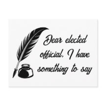 Quill Pen Message to Elected Officials