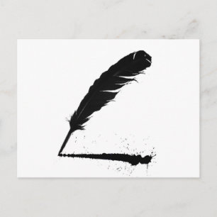 Quill with Ink Postcard