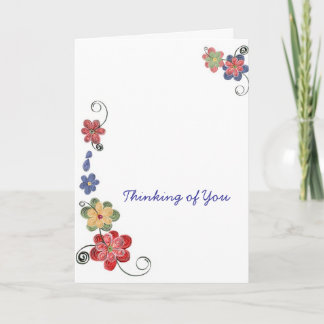 Quilled Flowers Notecard