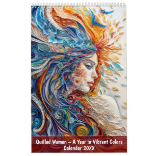 Quilled Women – A Year in Vibrant Colours Calendar