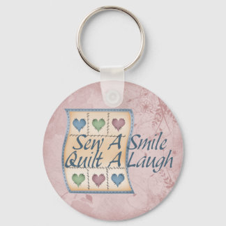 Quilt a Laugh Key Ring
