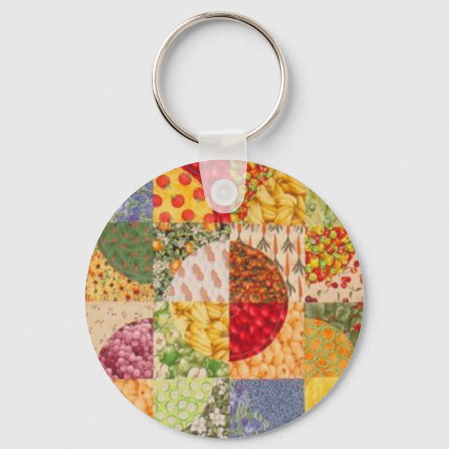 Quilt Block 7 Key Chain (Front)