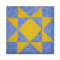 Quilt Block Magnet Star Blue