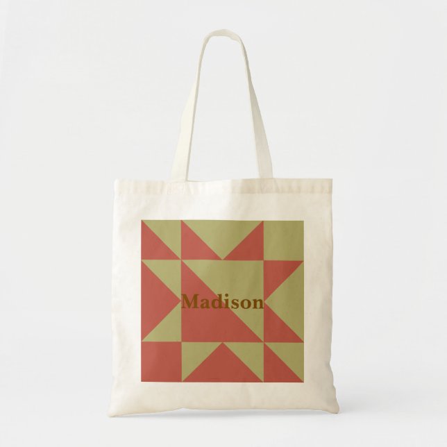 Quilt Block Market Tote Bag Shopping Bag  (Front)