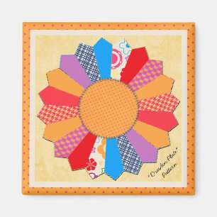 Quilt Block Pattern "Dresden Plate" Magnet