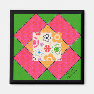 Quilt Block Pattern "Nonsense" Magnet