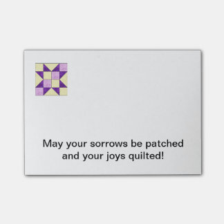Quilt Block Post-It Note B
