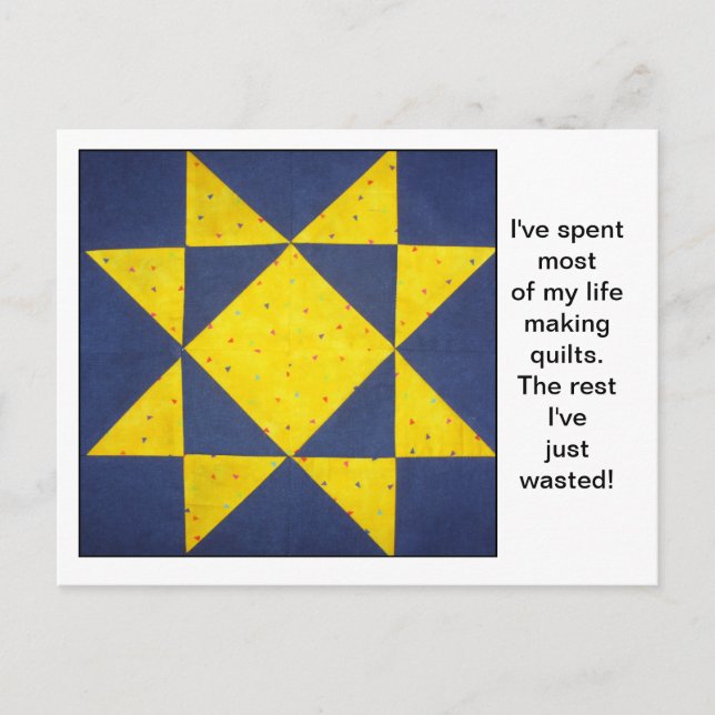 Quilt Block Quotes Postcard (Front)