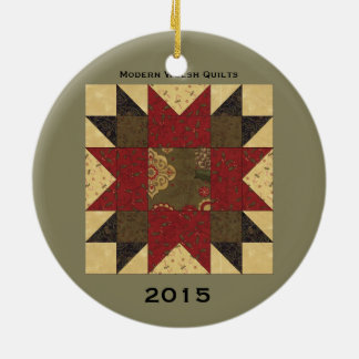 Quilt Christmas Flower Ornament