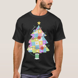 Quilt Christmas Tree Quilting For Craft Sewing T-Shirt