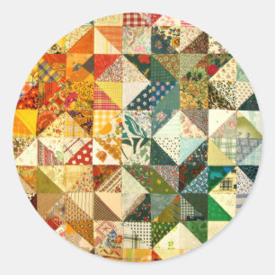 Quilt Classic Round Sticker