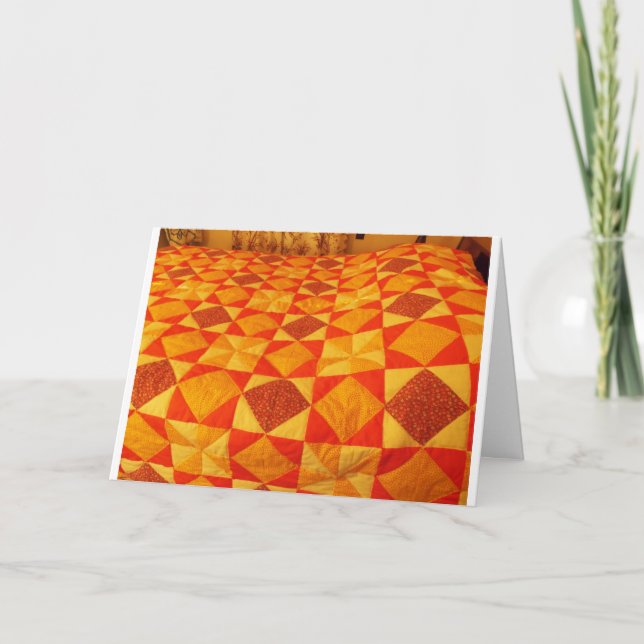 Quilt, Cosy and Warm Card (Front)