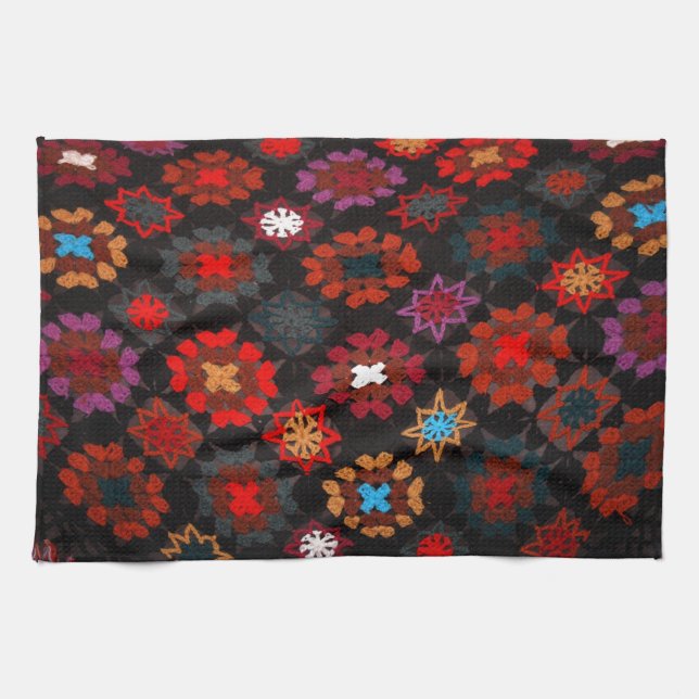 Quilt Crochet Tea Towel (Horizontal)