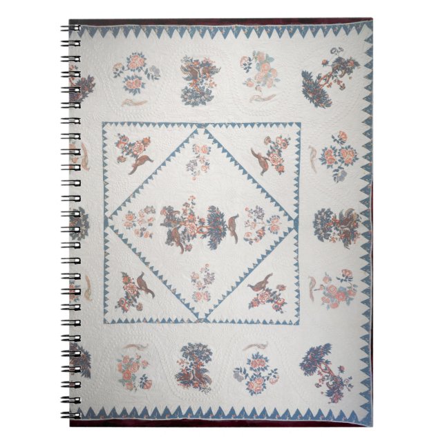 Quilt in 'Broderie Perse', c.1800 (applied, printe Spiral Notebook (Front)
