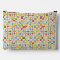 QUILT MOSAIC Large Accessory Pouch Bag