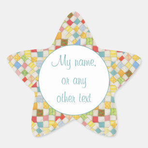 QUILT MOSAIC Star Matte Stickers