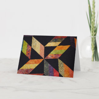 Quilt on Folded Card