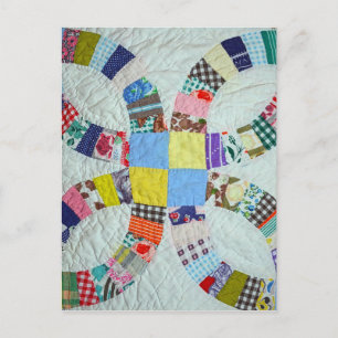 Quilt pattern postcard