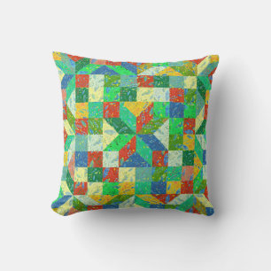 Quilt Pattern Throw Pillow