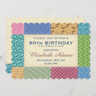 Quilt Personalised   Custom Year Invitation