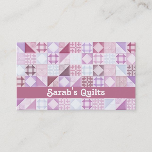 Quilt Shop Business Cards (Front)