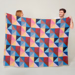 Quilt Square Pattern Fleece Blanket<br><div class="desc">Quilt Square Pattern</div>