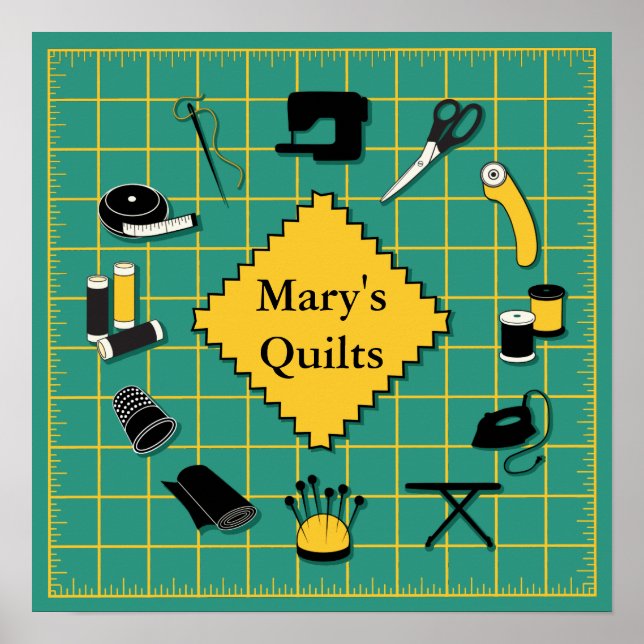 Quilt Time Customise the Label Poster (Front)