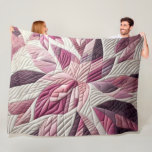 Quilted Abstract Design Fleece Blanket<br><div class="desc">Quilted Abstract Design</div>