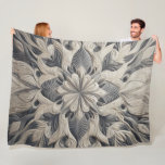 Quilted Abstract Design Fleece Blanket<br><div class="desc">Designed by Carrie Fink.  Printed and shipped by Zazzle or their partners.</div>