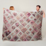 Quilted Abstract Design Fleece Blanket<br><div class="desc">Quilted Abstract Design</div>