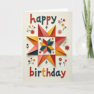 Quilted Birthday Design Card