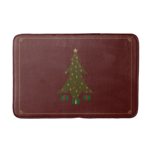 Quilted Christmas Bath Mat