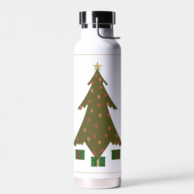 Quilted Christmas Water Bottle (Left)