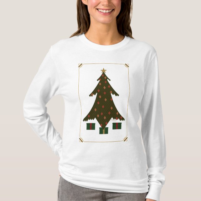 Quilted Christmas Women's Light Shirt (Front)