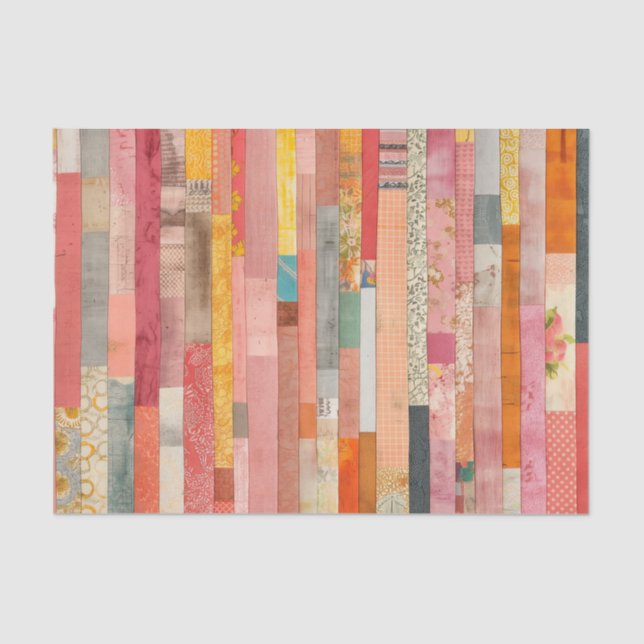 Quilted Design Decoupage and Collage Tissue Paper (Front)