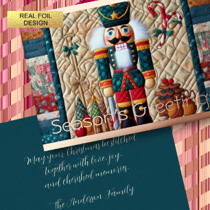 Quilted Design Nutcracker Christmas