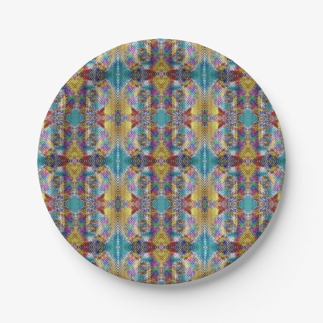 Quilted Design Paper Plate (Front)