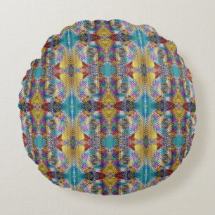 Quilted Design Round Cushion