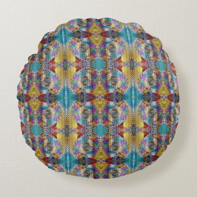 Quilted Design Round Cushion (Front)