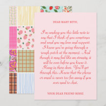 Quilted Encouragement Love Card
