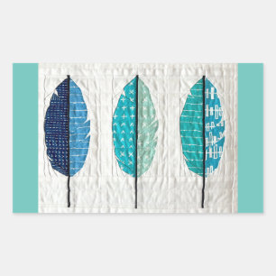 Quilted Feathers Sticker